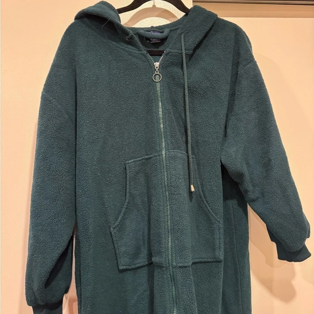 Cozy‎ Dark Green Hooded Jacket